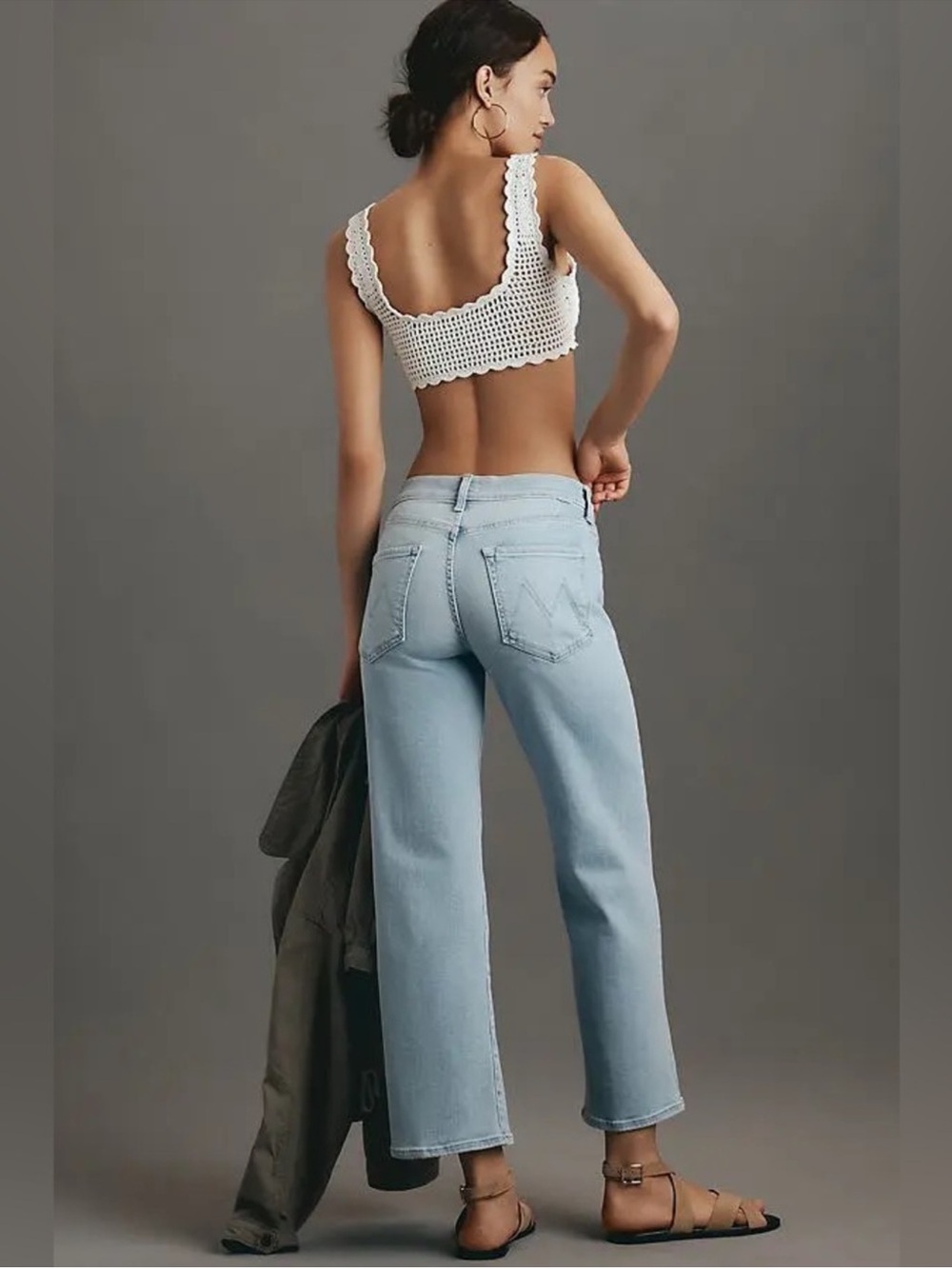 MOTHER
The Rambler High-Rise Straight-Leg Ankle Jeans Anthropologie